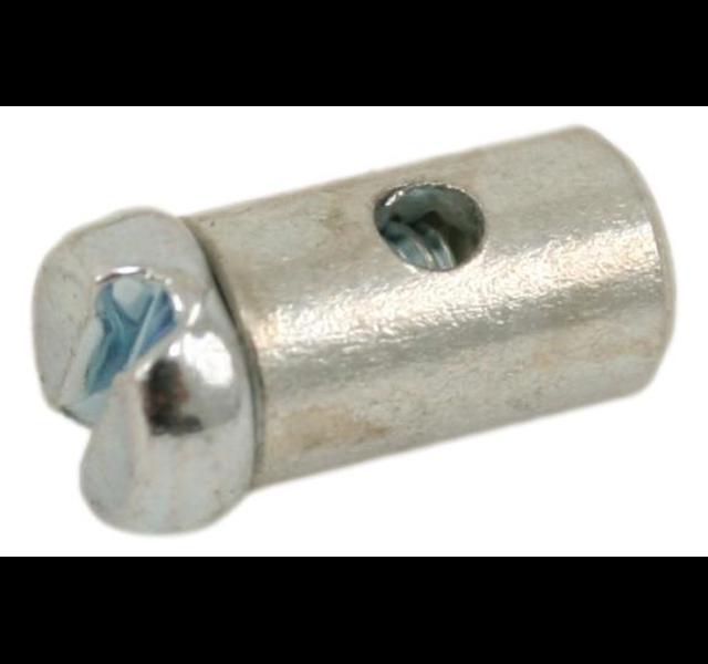 Stop or choke cable end