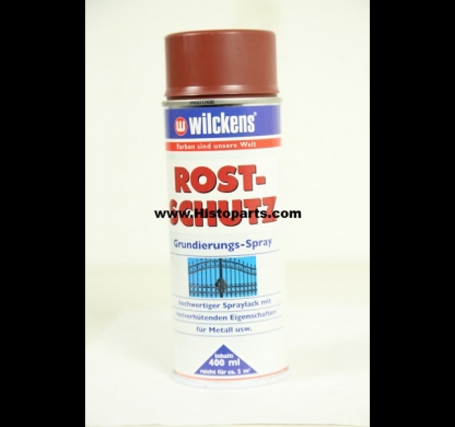 Grondverf rood-bruin Spuitbus 400 ml. Histoparts