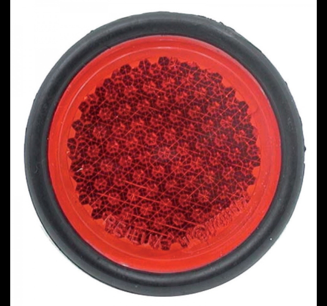 Reflector with plastic cover