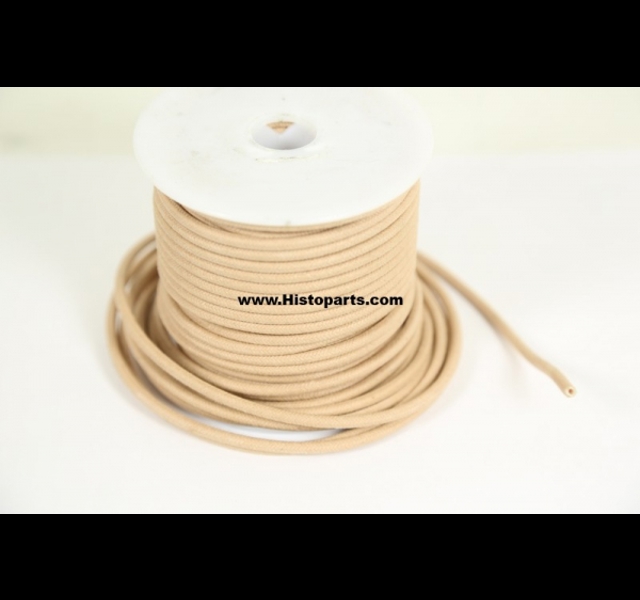 1.5 qmm. cloth covered, old style wire, Tan