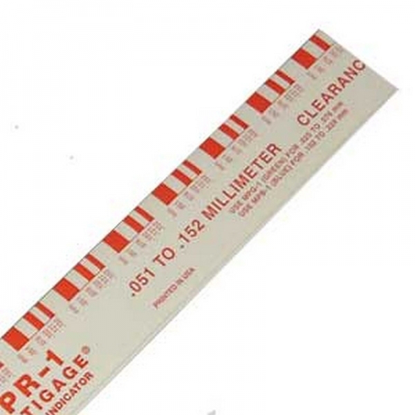 Plastigage Red for (babbitt) bearing adjusting