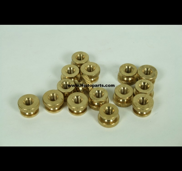 Set messing moeren voor trilbobine box. T-Ford