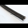 Canvas band met kraal, 13 mm breed