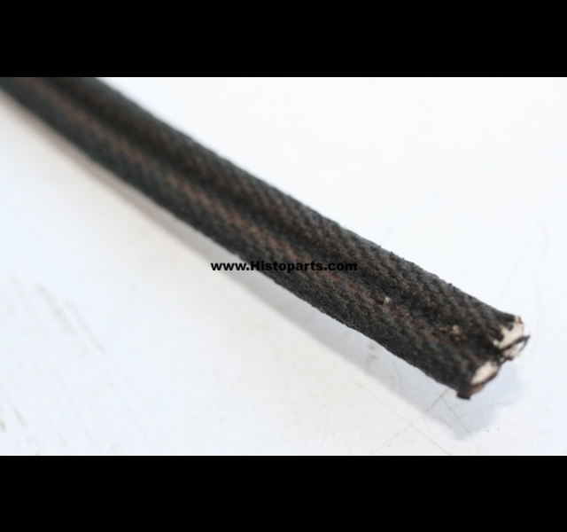 Canvas band met kraal, 13 mm breed