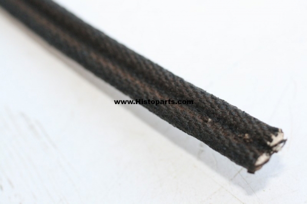 Canvas band met kraal, 13 mm breed