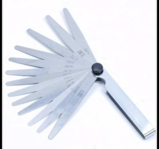 Metric feeler gauge set 13pc.