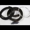 Cowl lacing kit with wire and rivets