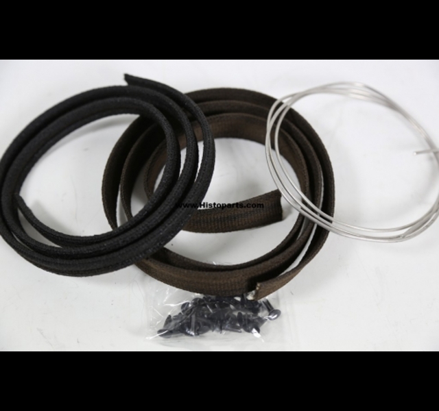 Cowl lacing kit with wire and rivets