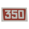 350 embleem stikker