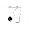 Bosch model lamp, 6 Volt 40/45W GEEL Histoparts