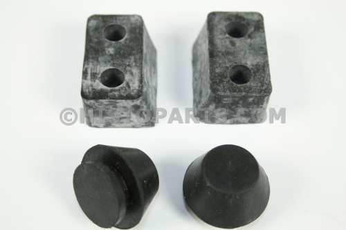Rumble lid, rubber bumper set. A-Ford