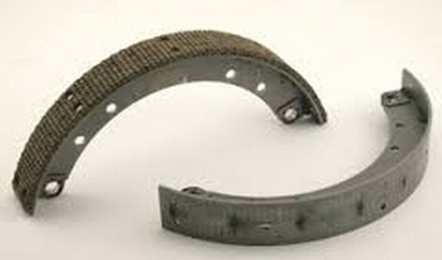 Brake shoe set with lining. A-Ford