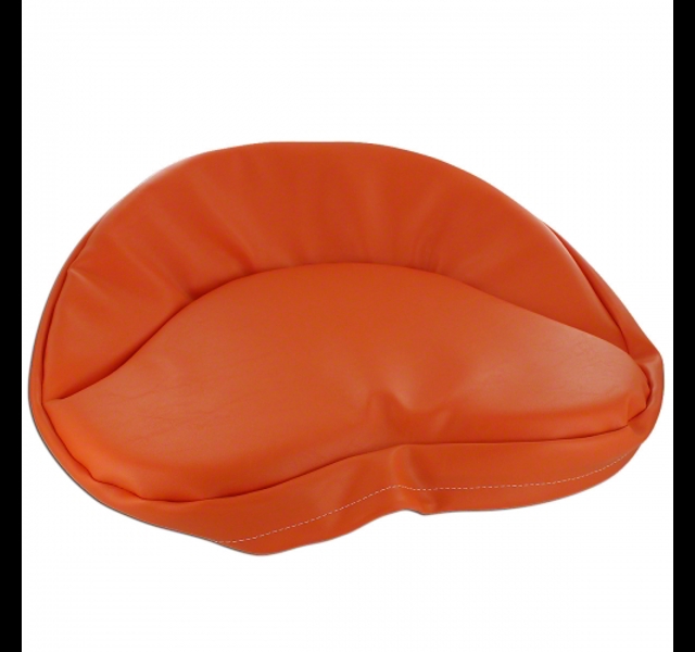 Orange seat pad.