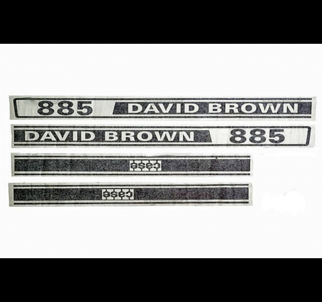 Bonnet decal set Case David Brown 885