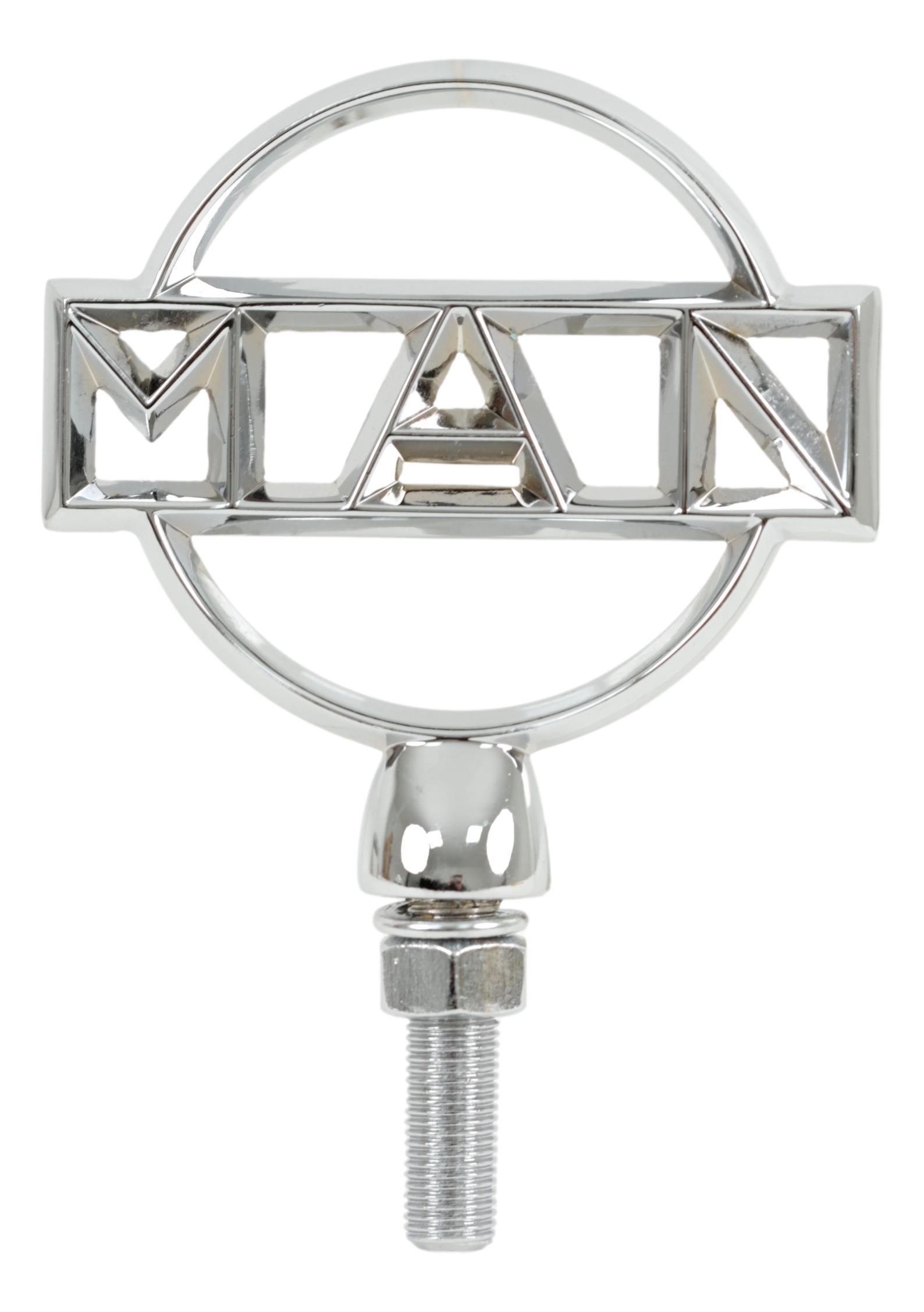 Chrome MAN radiator cap emblem