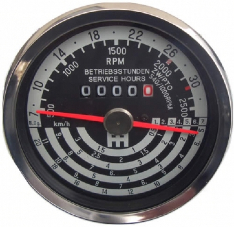 Toerentellerklok International 32 km/u