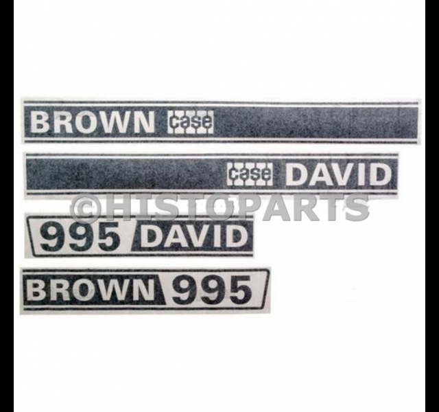 Bonnet decal set David Brown Case 995