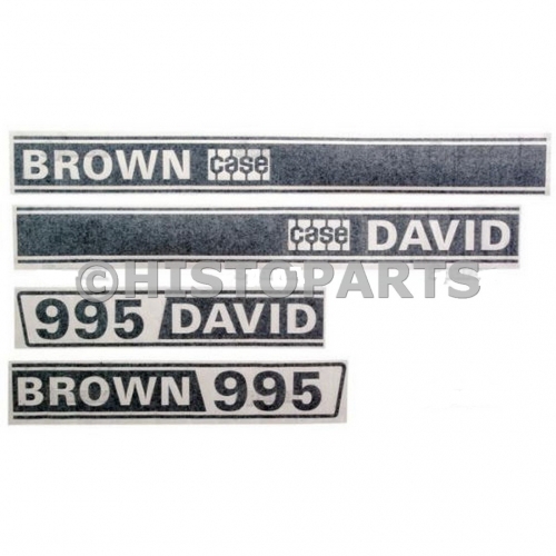 Bonnet decal set David Brown Case 995