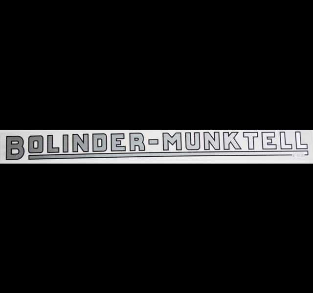 Bolinder Munktell bonnet decal