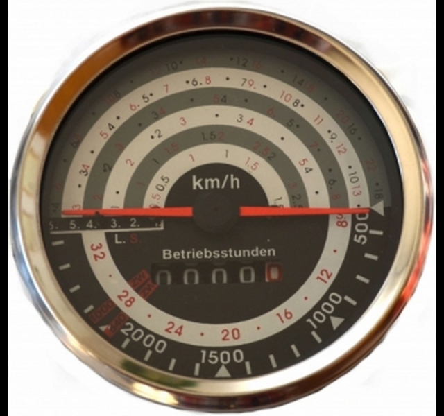 Tachometer Fendt Farmer. 32 km/h