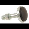 Accelerator foottrest post with nut. A-Ford