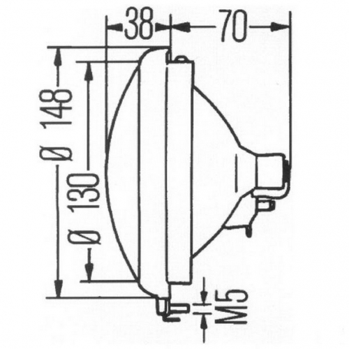 Hella headlight insert Histoparts