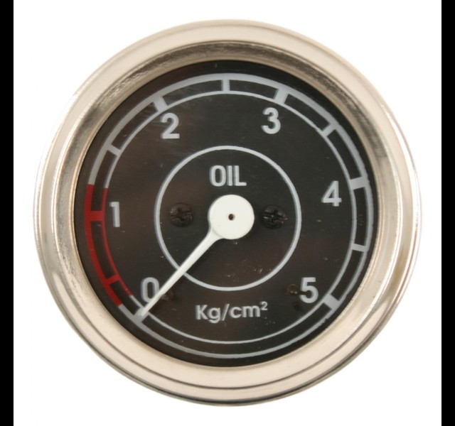 Oliedrukmeter 60 mm. 0-5 bar