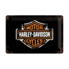 Tin sign Harley Davidson logo. 20 x 30 cm