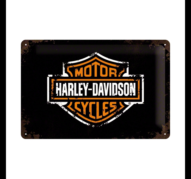 Tin sign Harley Davidson logo. 20 x 30 cm
