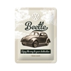 VW Beetle, tin sign. 15 x 20 cm