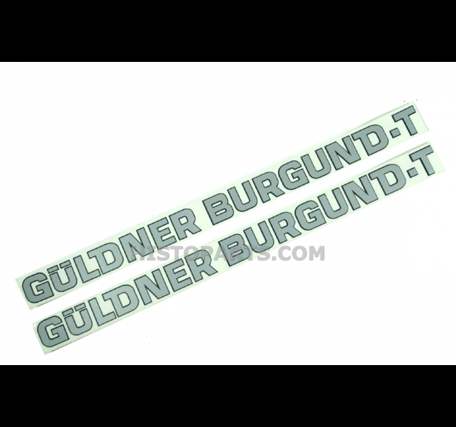 Bonnet decal set GÜLDNER BURGUND-T