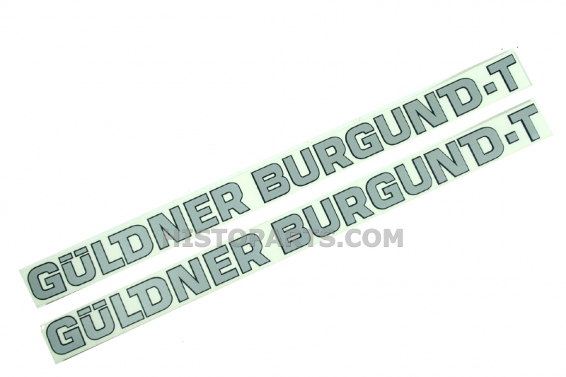 Bonnet decal set GÜLDNER BURGUND-T
