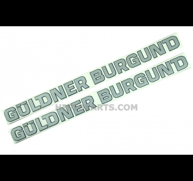 Bonnet decal set GÜLDNER BURGUND
