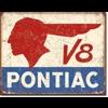 Pontiac V-8 Metal Wall Sign