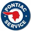 Pontiac Service, Round Metal Wall Sign