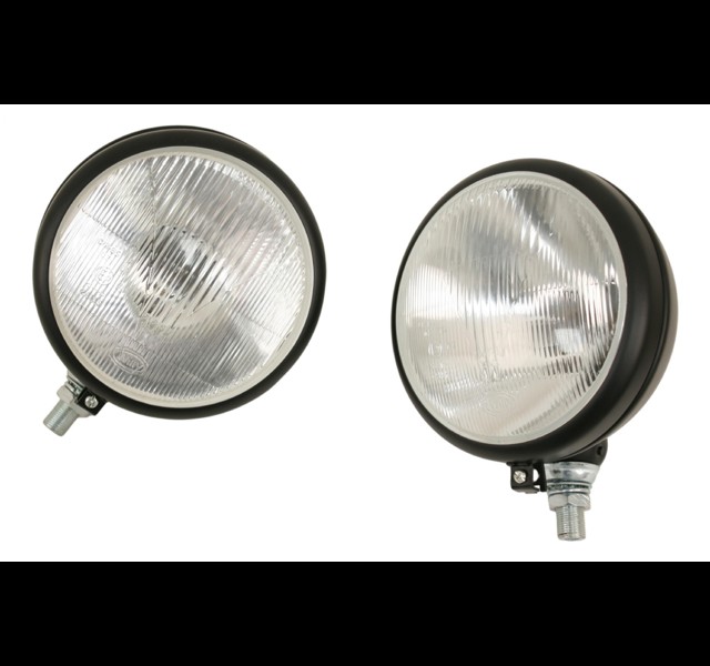 Headlight SET, 170 mm with chrome ring