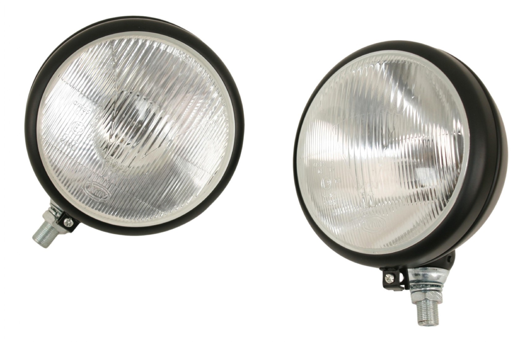 Headlight SET, 170 mm with chrome ring