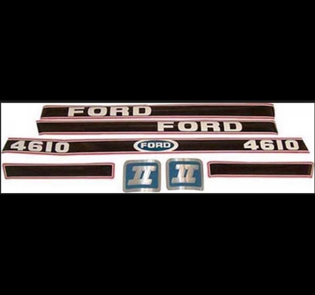 Ford 4610, Gen 2. Bonnet decal set