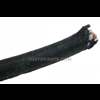 Black Cotton Braided Battery Cable, 35qmm.