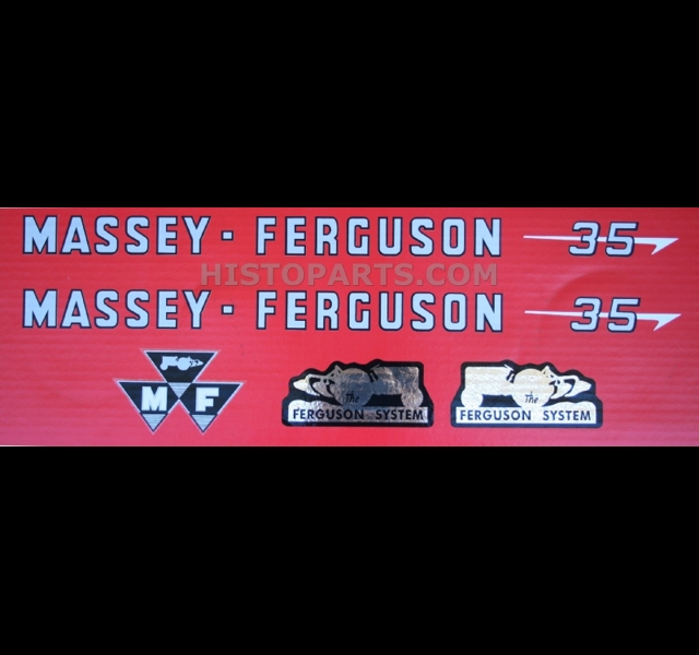Decal set, Massey Ferguson 35