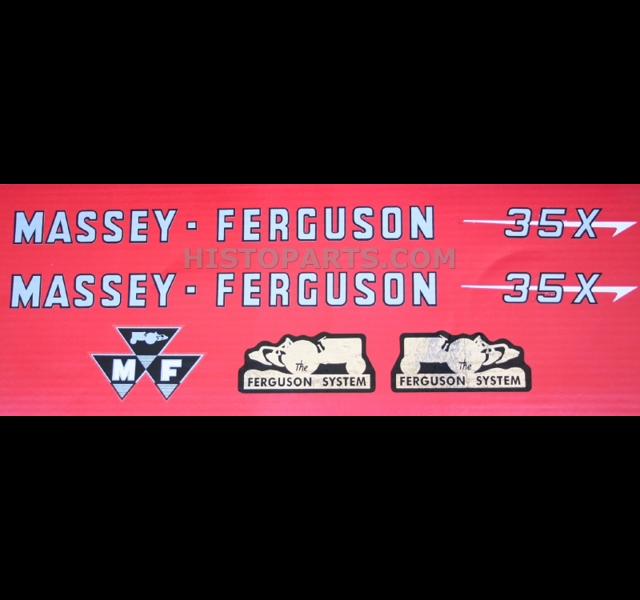 Decal set Massey Ferguson 35X