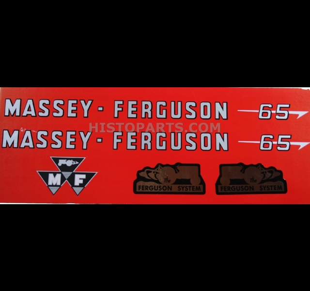 Decal set, Massey Ferguson 65