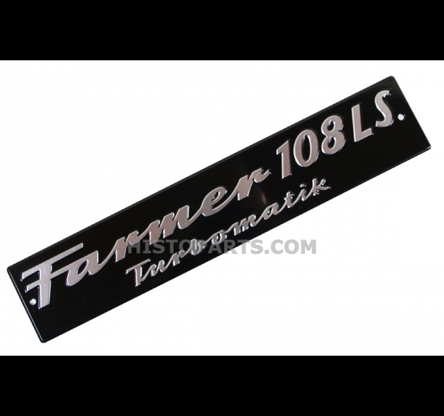 Bonnet side emblem Fendt Farmer 108 LS