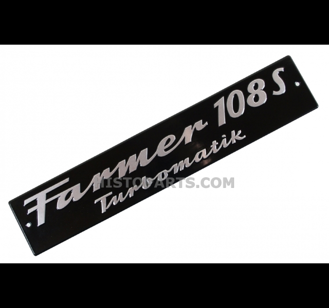Bonnet side emblem Fendt Farmer 108 S