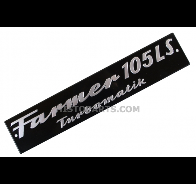 Bonnet side emblem Fendt Farmer 105 LS