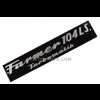 Bonnet side emblem Fendt Farmer 104 LS