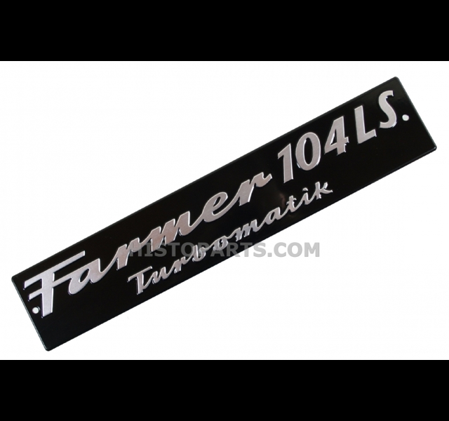 Bonnet side emblem Fendt Farmer 104 LS