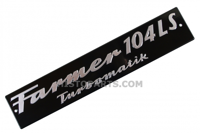 Bonnet side emblem Fendt Farmer 104 LS