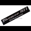 Bonnet side emblem Fendt Farmer 103 S