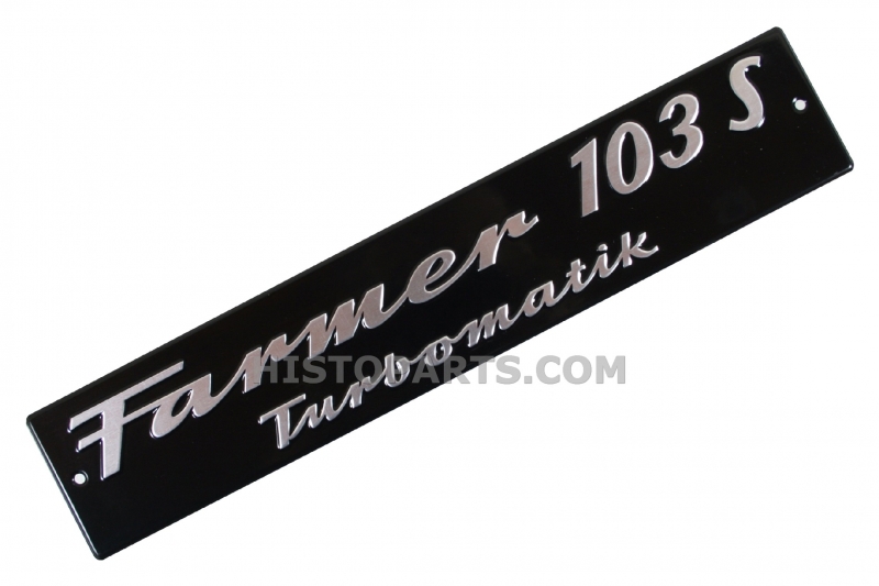 Motorkap embleem Fendt Farmer 103 S